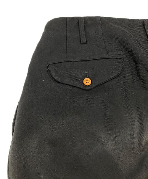 COMME des GARCONS HOMME PLUS（コムデギャルソンオムプリュス）COMME des GARCONS HOMME PLUS (コムデギャルソンオムプリュス) ポリ縮絨タックパンツ ブラック サイズ:Sの古着・服飾アイテム