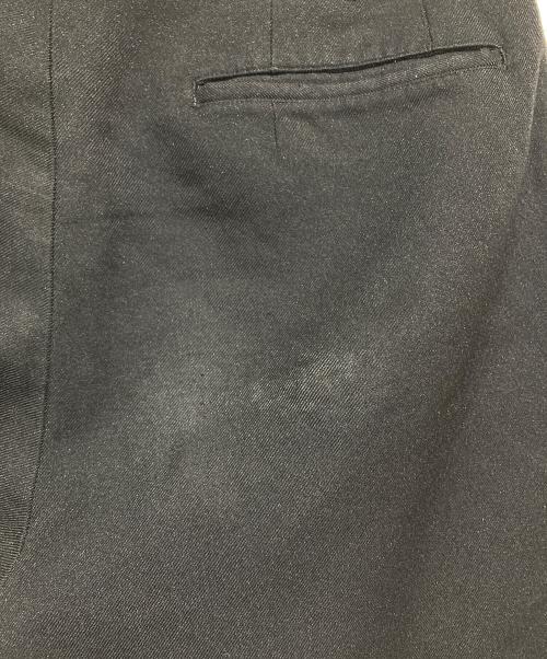 COMME des GARCONS HOMME PLUS（コムデギャルソンオムプリュス）COMME des GARCONS HOMME PLUS (コムデギャルソンオムプリュス) ポリ縮絨タックパンツ ブラック サイズ:Sの古着・服飾アイテム