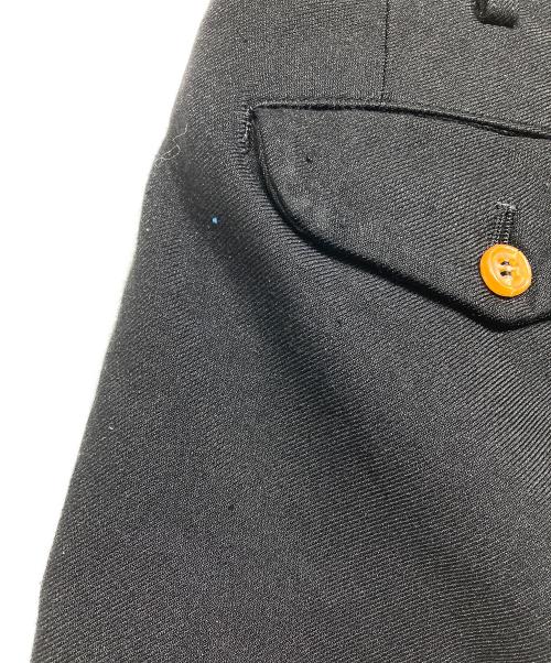 COMME des GARCONS HOMME PLUS（コムデギャルソンオムプリュス）COMME des GARCONS HOMME PLUS (コムデギャルソンオムプリュス) ポリ縮絨タックパンツ ブラック サイズ:Sの古着・服飾アイテム