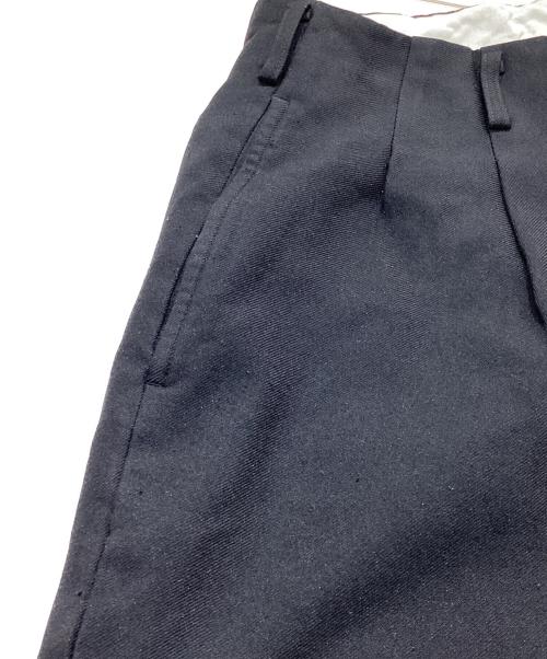 COMME des GARCONS HOMME PLUS（コムデギャルソンオムプリュス）COMME des GARCONS HOMME PLUS (コムデギャルソンオムプリュス) ポリ縮絨タックパンツ ブラック サイズ:Sの古着・服飾アイテム