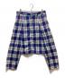 COMME des GARCONS HOMME PLUS（コムデギャルソンオムプリュス）の古着「チェック柄サルエルパンツ」｜ブルー