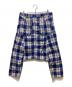 COMME des GARCONS HOMME PLUS (コムデギャルソンオムプリュス) チェック柄サルエルパンツ ブルー サイズ:ＸＳ：12000円