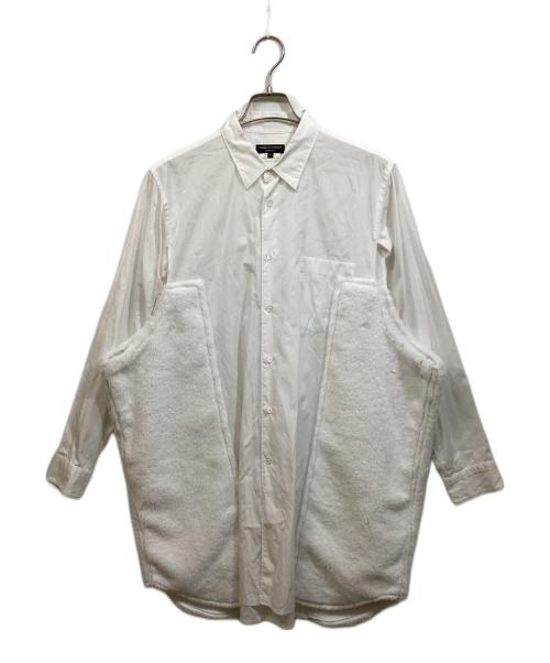 COMME des GARCONS HOMME PLUS（コムデギャルソンオムプリュス）COMME des GARCONS HOMME PLUS (コムデギャルソンオムプリュス) ファー切替シャツ ホワイト サイズ:SIZE Sの古着・服飾アイテム
