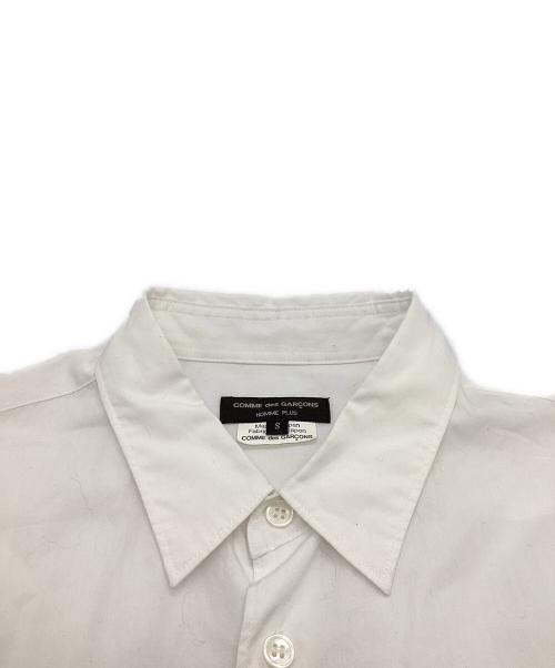 COMME des GARCONS HOMME PLUS（コムデギャルソンオムプリュス）COMME des GARCONS HOMME PLUS (コムデギャルソンオムプリュス) ファー切替シャツ ホワイト サイズ:SIZE Sの古着・服飾アイテム