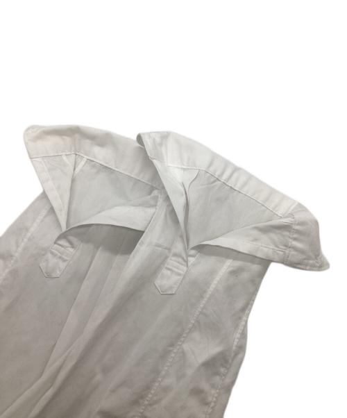 COMME des GARCONS HOMME PLUS（コムデギャルソンオムプリュス）COMME des GARCONS HOMME PLUS (コムデギャルソンオムプリュス) ファー切替シャツ ホワイト サイズ:SIZE Sの古着・服飾アイテム