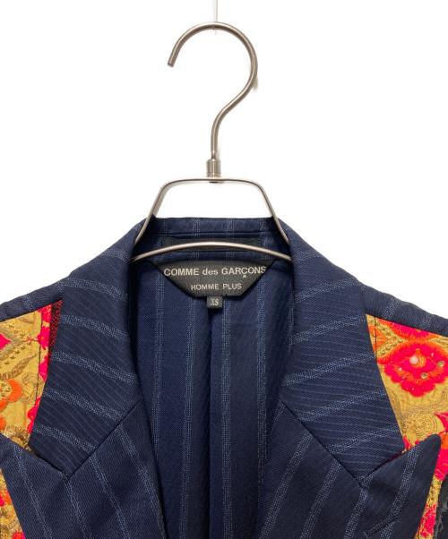 COMME des GARCONS HOMME PLUS（コムデギャルソンオムプリュス）COMME des GARCONS HOMME PLUS (コムデギャルソンオムプリュス) ノースリーブロングジャケット ネイビー サイズ:XSの古着・服飾アイテム
