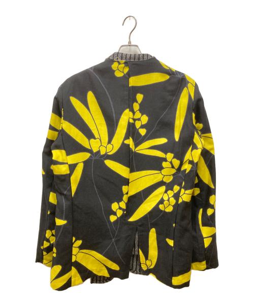 COMME des GARCONS HOMME PLUS（コムデギャルソンオムプリュス）COMME des GARCONS HOMME PLUS (コムデギャルソンオムプリュス) レイヤードデザインジャケット ブラック×イエロー サイズ:Sの古着・服飾アイテム