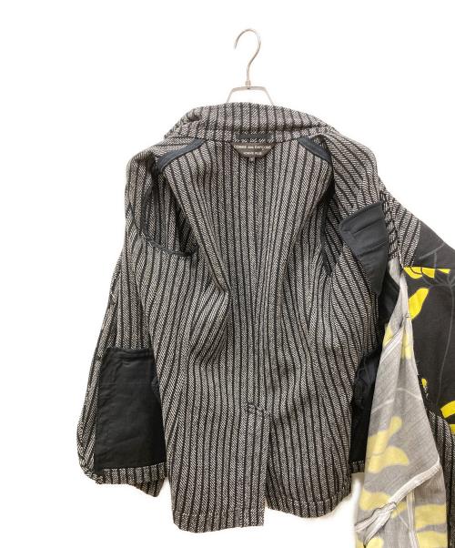 COMME des GARCONS HOMME PLUS（コムデギャルソンオムプリュス）COMME des GARCONS HOMME PLUS (コムデギャルソンオムプリュス) レイヤードデザインジャケット ブラック×イエロー サイズ:Sの古着・服飾アイテム