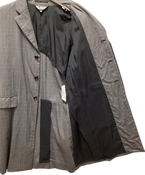BLACK COMME des GARCONS（ブラックコムデギャルソン）BLACK COMME des GARCONS (ブラックコムデギャルソン) ドッキングレイヤードジャケット グレー サイズ:Mの古着・服飾アイテム