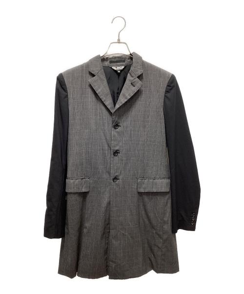 BLACK COMME des GARCONS（ブラックコムデギャルソン）BLACK COMME des GARCONS (ブラックコムデギャルソン) ドッキングレイヤードジャケット グレー サイズ:Mの古着・服飾アイテム