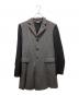中古・古着 BLACK COMME des GARCONS (ブラックコムデギャルソン) ドッキングレイヤードジャケット グレー サイズ:M：45000円