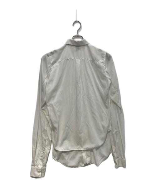 BLACK COMME des GARCONS（ブラックコムデギャルソン）BLACK COMME des GARCONS (ブラックコムデギャルソン) ロングシャツ　21AW　 AD2021 ホワイト サイズ:Sの古着・服飾アイテム