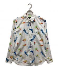 COMME des GARCONS HOMME PLUS（コムデギャルソンオムプリュス）の古着「総柄シャツ」｜ホワイト