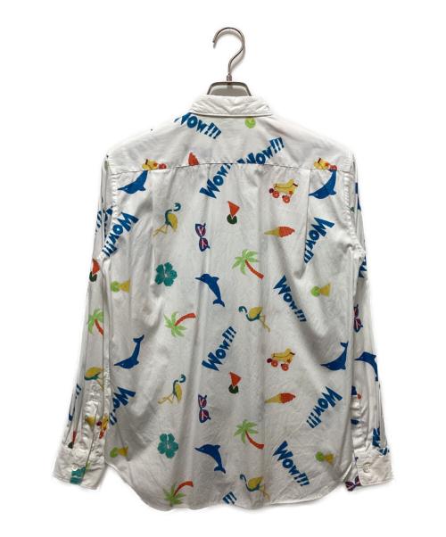 COMME des GARCONS HOMME PLUS（コムデギャルソンオムプリュス）COMME des GARCONS HOMME PLUS (コムデギャルソンオムプリュス) 総柄シャツ ホワイト サイズ:XSの古着・服飾アイテム