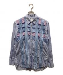 COMME des GARCONS SHIRT（コムデギャルソンシャツ）の古着「ストライプシャツ」｜ブルー