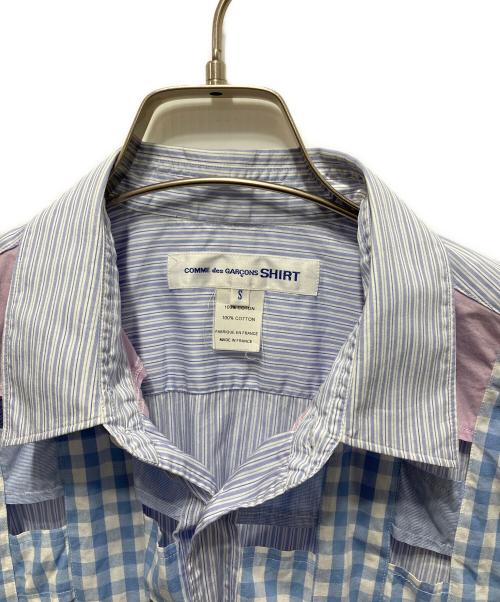 COMME des GARCONS SHIRT（コムデギャルソンシャツ）COMME des GARCONS SHIRT (コムデギャルソンシャツ) ストライプシャツ ブルー サイズ:Ｓの古着・服飾アイテム