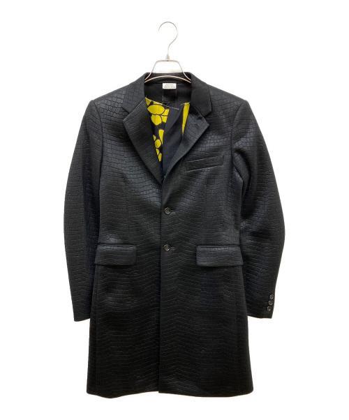 COMME des GARCONS HOMME PLUS（コムデギャルソンオムプリュス）COMME des GARCONS HOMME PLUS (コムデギャルソンオムプリュス) インサイドアウトロングジャケット ブラック サイズ:XSの古着・服飾アイテム