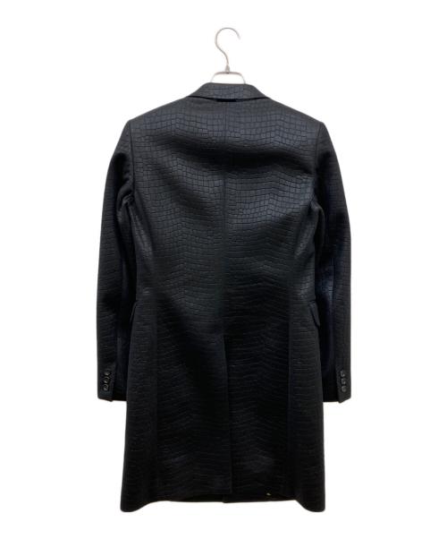 COMME des GARCONS HOMME PLUS（コムデギャルソンオムプリュス）COMME des GARCONS HOMME PLUS (コムデギャルソンオムプリュス) インサイドアウトロングジャケット ブラック サイズ:XSの古着・服飾アイテム