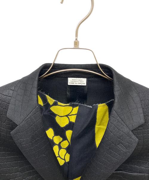 COMME des GARCONS HOMME PLUS（コムデギャルソンオムプリュス）COMME des GARCONS HOMME PLUS (コムデギャルソンオムプリュス) インサイドアウトロングジャケット ブラック サイズ:XSの古着・服飾アイテム