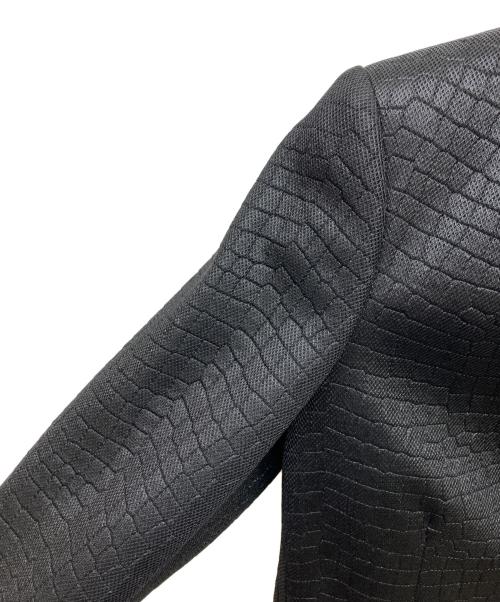 COMME des GARCONS HOMME PLUS（コムデギャルソンオムプリュス）COMME des GARCONS HOMME PLUS (コムデギャルソンオムプリュス) インサイドアウトロングジャケット ブラック サイズ:XSの古着・服飾アイテム