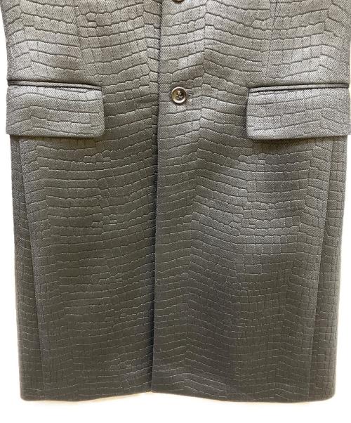 COMME des GARCONS HOMME PLUS（コムデギャルソンオムプリュス）COMME des GARCONS HOMME PLUS (コムデギャルソンオムプリュス) インサイドアウトロングジャケット ブラック サイズ:XSの古着・服飾アイテム