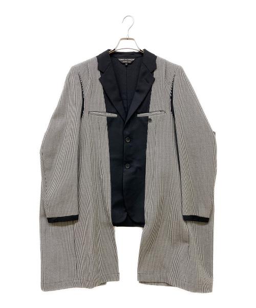 COMME des GARCONS HOMME PLUS（コムデギャルソンオムプリュス）COMME des GARCONS HOMME PLUS (コムデギャルソンオムプリュス) ドッキングインサイドアウトジャケット グレー サイズ:Sの古着・服飾アイテム