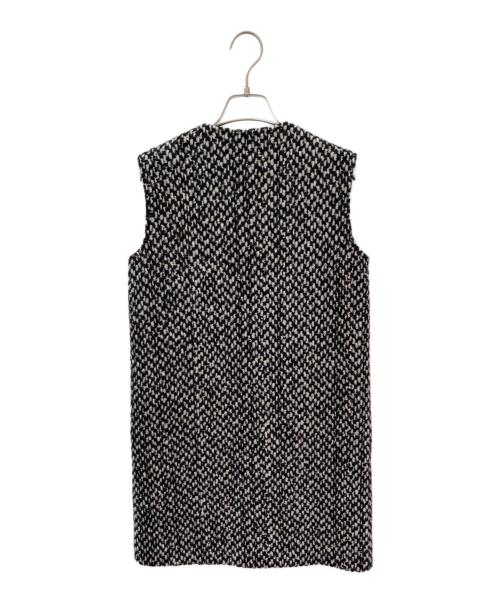 MADISON BLUE（マディソンブルー）MADISON BLUE (マディソンブルー) ツイードジレ ブラック サイズ:00の古着・服飾アイテム