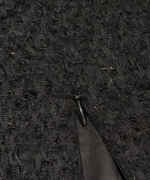 DEPAREILLE（デパリエ）DEPAREILLE (デパリエ) ラメフリンジツイードベスト ブラック サイズ:38の古着・服飾アイテム