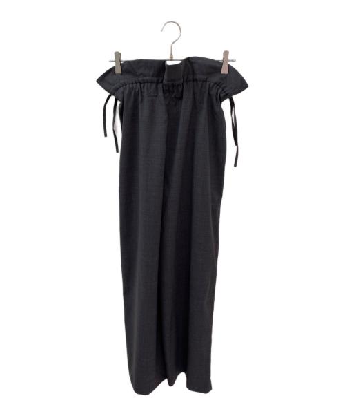 ENFOLD（エンフォルド）ENFOLD (エンフォルド) DOUBLE‐WASTE WIDE‐ PANTS グレー サイズ:36の古着・服飾アイテム