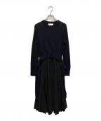 3.1 phillip limスリーワンフィリップリム）の古着「ニットコンボドレス」｜ネイビー