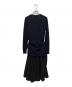 3.1 phillip lim (スリーワンフィリップリム) ニットコンボドレス ネイビー サイズ:S：8000円