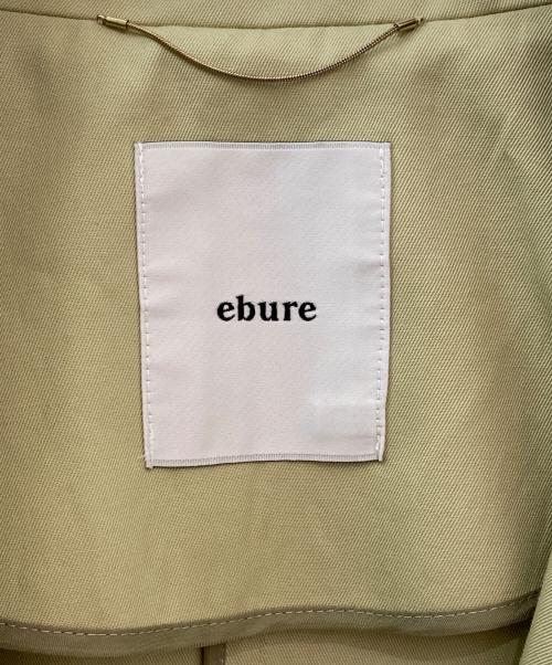 ebure（エブール）ebure (エブール) クリアコットンツイル ステンカラーショートコート ライトグリーン サイズ:36の古着・服飾アイテム