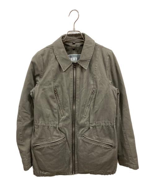 yves salomon（イヴサロモン）YVES SALOMON (イヴサロモン) ファーライナー付ミリタリージャケット グレー サイズ:36の古着・服飾アイテム