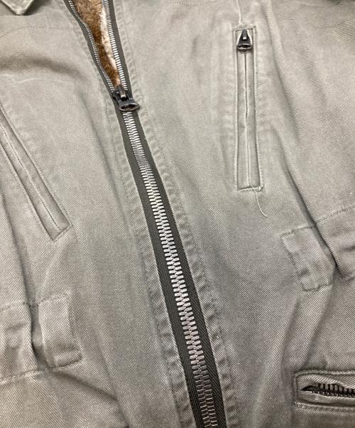 yves salomon（イヴサロモン）YVES SALOMON (イヴサロモン) ファーライナー付ミリタリージャケット グレー サイズ:36の古着・服飾アイテム