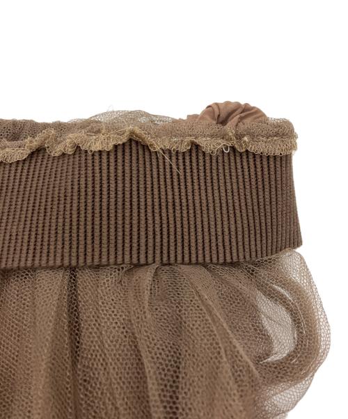 Fabiana Filippi（ファビアナフィリッピ）Fabiana Filippi (ファビアナフィリッピ) チュールスカート ブラウン サイズ:XSの古着・服飾アイテム