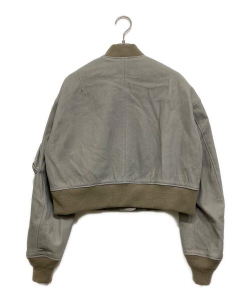 sisii（シシ）sisii (シシ) レザーライダースジャケット ベージュ サイズ:XXSの古着・服飾アイテム