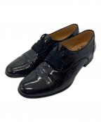 LANVINランバン）の古着「derby shoes エナメルシューズ」｜ブラック