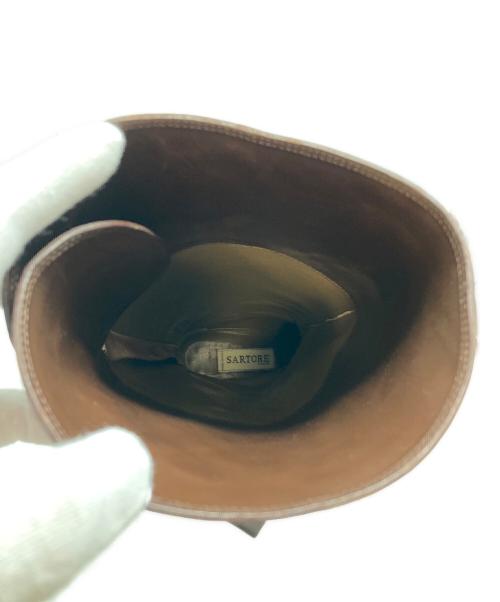 SARTORE（サルトル）SARTORE (サルトル) ジョッキーブーツ　レザーブーツ　ロングブーツ ダークブラウン サイズ:37の古着・服飾アイテム