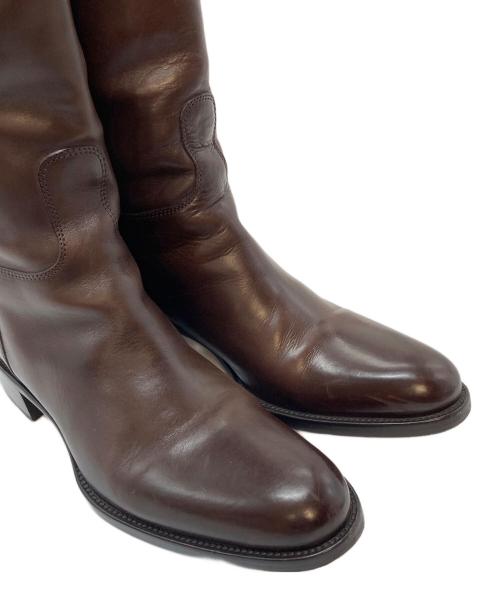 SARTORE（サルトル）SARTORE (サルトル) ジョッキーブーツ　レザーブーツ　ロングブーツ ダークブラウン サイズ:37の古着・服飾アイテム
