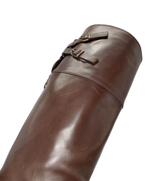 SARTORE（サルトル）SARTORE (サルトル) ジョッキーブーツ　レザーブーツ　ロングブーツ ダークブラウン サイズ:37の古着・服飾アイテム