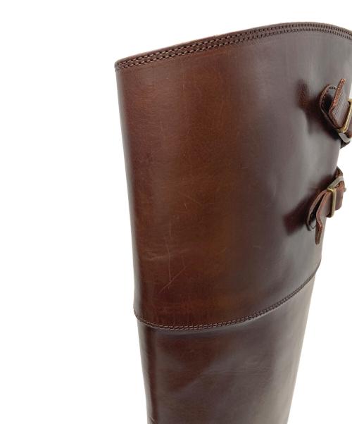 SARTORE（サルトル）SARTORE (サルトル) ジョッキーブーツ　レザーブーツ　ロングブーツ ダークブラウン サイズ:37の古着・服飾アイテム