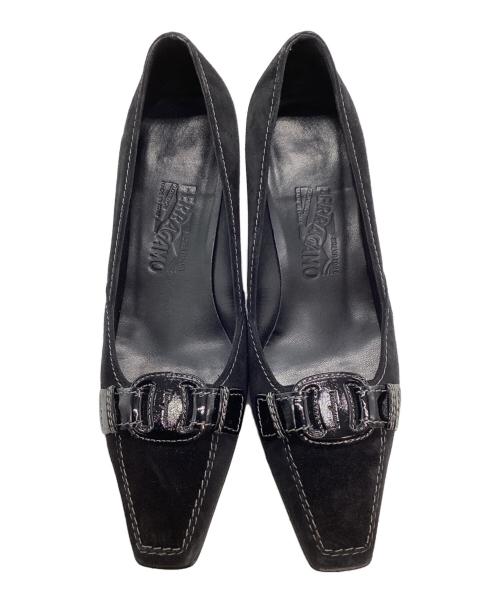 Salvatore Ferragamo（サルヴァトーレ フェラガモ）Salvatore Ferragamo (サルヴァトーレ フェラガモ) LOUISIANA パンプス ブラック サイズ:6.5の古着・服飾アイテム