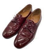 JIL SANDERジルサンダー）の古着「エナメルレースアップシューズ」｜ボルドー