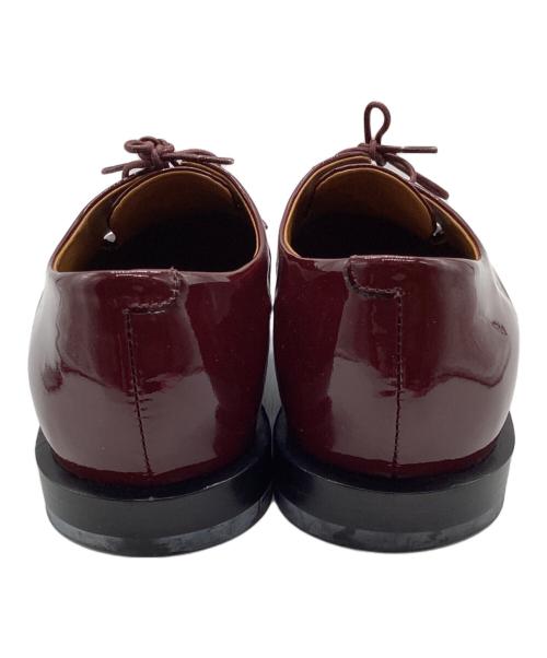 JIL SANDER（ジルサンダー）JIL SANDER (ジルサンダー) エナメルレースアップシューズ ボルドー サイズ:37の古着・服飾アイテム