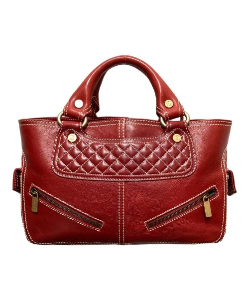 CELINE（セリーヌ）CELINE (セリーヌ) ハンドバッグ レッドの古着・服飾アイテム