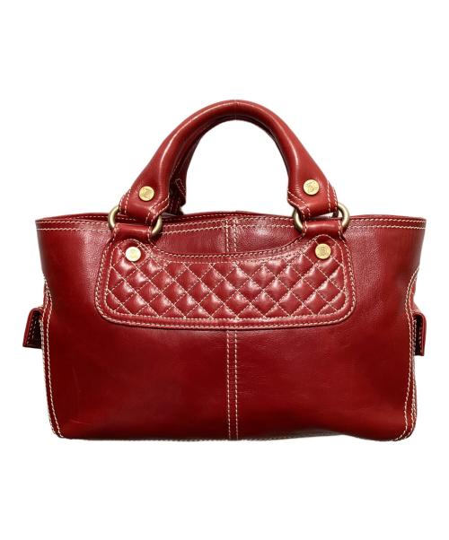 CELINE（セリーヌ）CELINE (セリーヌ) ハンドバッグ レッドの古着・服飾アイテム
