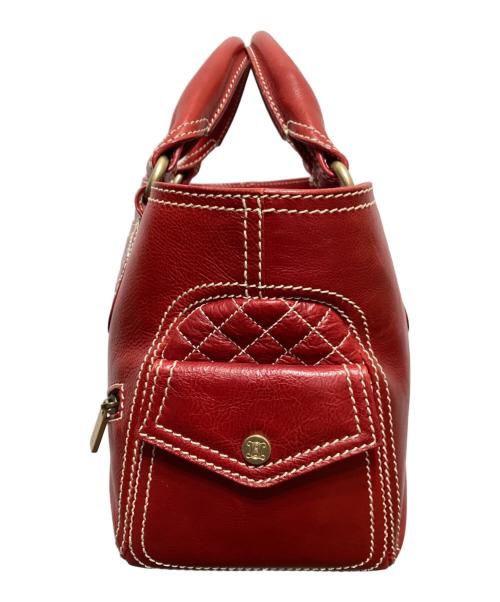 CELINE（セリーヌ）CELINE (セリーヌ) ハンドバッグ レッドの古着・服飾アイテム