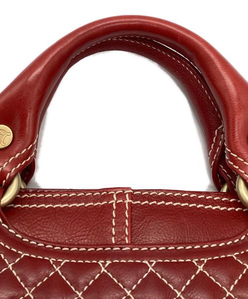 CELINE（セリーヌ）CELINE (セリーヌ) ハンドバッグ レッドの古着・服飾アイテム