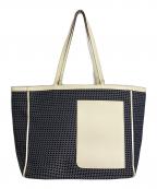 Valextraヴァレクストラ）の古着「K-VAL ミディアムトート　トートバッグ　イタリア製」｜ネイビー