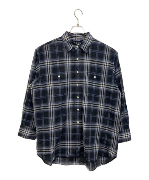 Spick and Span（スピック＆スパン）Spick and Span (スピック＆スパン) コットンボイルチェックシャツ ネイビー サイズ:Free 未使用品の古着・服飾アイテム